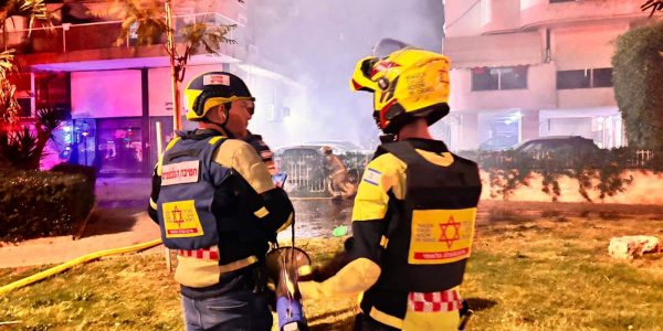 זירת נפילה במרכז   צילום: מד"א