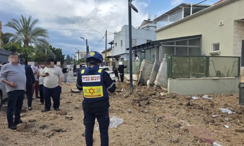 זירת נפילה במרכז  צילום: נד"א