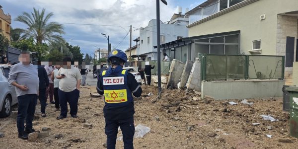זירת נפילה במרכז  צילום: נד"א