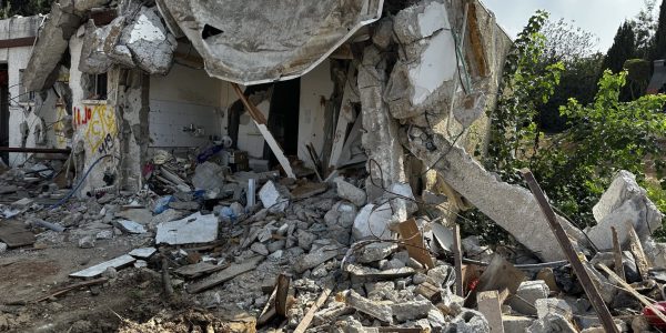 מראות ההרס בכפר עזה | צילום: משה נוי
