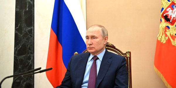 נשיא רוסיה ולדימיר פוטין אתמול // צילום: דוברות הקרמלין