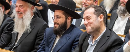 נכדו חביבו של מרן, הרב יעקב קנייבסקי בעצרת מספד בשומרון