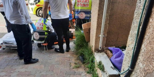 מזירת הנפילה. צילום: דוברות ארגון הצלה