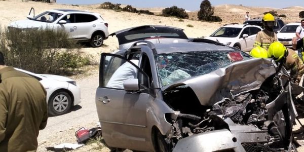 תאונת דרכים קטלנית בנגב. צילום: איחוד הצלה