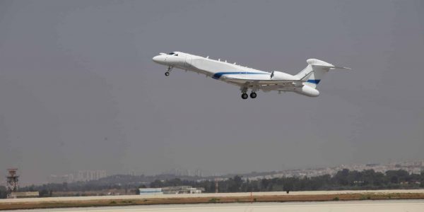 מטוס הביון החדש. צילום: אגף דוברות וקשרי ציבור במשרד הביטחון.