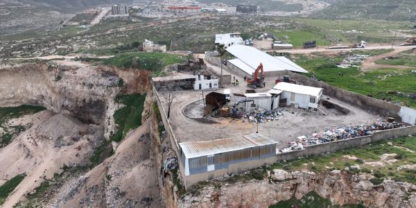 אתר הפסולת שנהרס בידי המינהל האזרחי. צילום: המנהא"ז