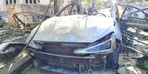 זירת חיסול של חיל האוויר. צילום אילוסטרציה: רשתות פלסטיניות