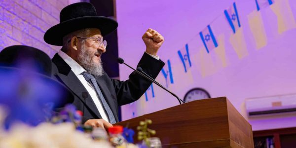 הגר"י דרעי ביום ירושלים בישיבת 'מרכז הרב'. צילום: חיים טויטו