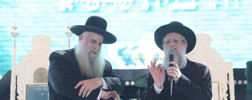 הגר"ד יוסף עם הגר"מ אבוחצירא. צילום: באדיבות המצלם