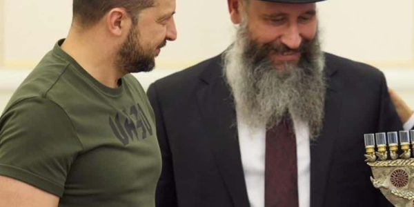 הרב מאיר סטמבלר ונשיא אוקראינה   צילום: הפדרציה היהודית