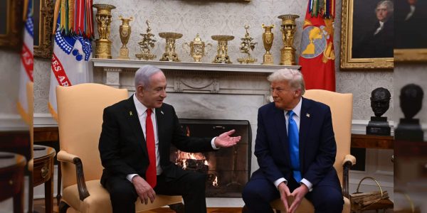 דונלד טראמפ ובנימין נתניהו  צילום: אבי אוחיון/לע"מ