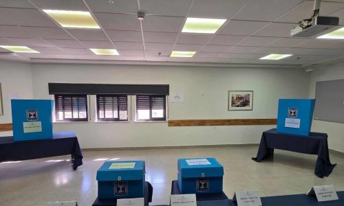 הקלפיות בבחירות למועצת הרבנות הראשית. צילום: באדיבות המצלם