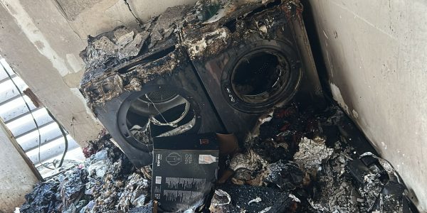 הדירה שנשרפה  צילום: כבאות והצלה