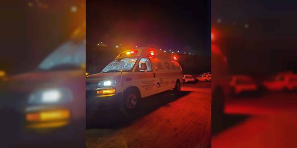 הזירה בה נמצאה גופת תלמיד הישיבה  צילום: מד"א