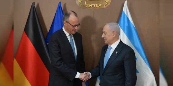 נתניהו עם קנצלר גרמניה  צילום: עמוס בן גרשום/לע"מ