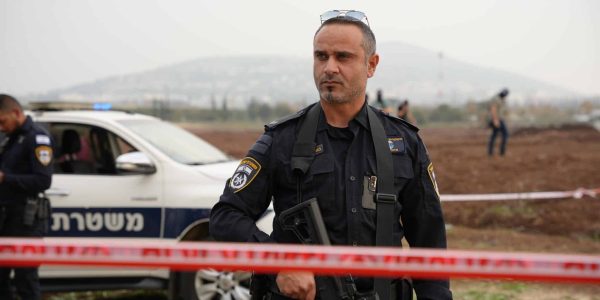 זירת הפיגוע בעפולה. צילום: דוברות המשטרה