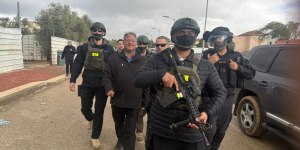 השר בן גביר בתראבין   צילום: דוברות