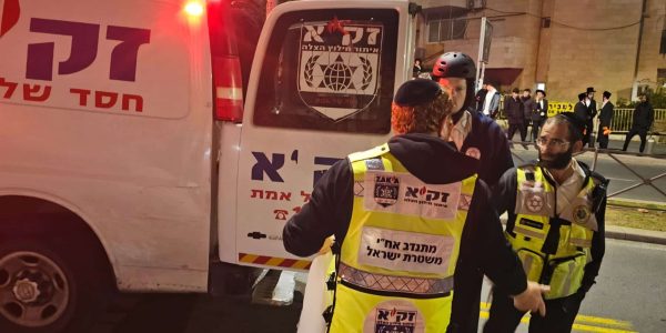 מתנדבי זק"א בזירה. צילום: דוברות