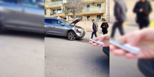 זירת התאונה. באדיבות המצלם