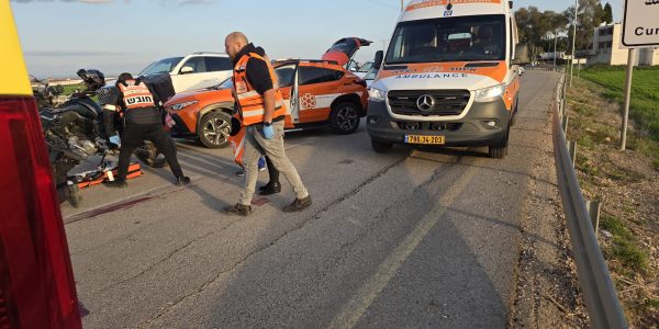 זירת הדריסה ליד מושב קוממיות   צילום: איחוד-הצלה