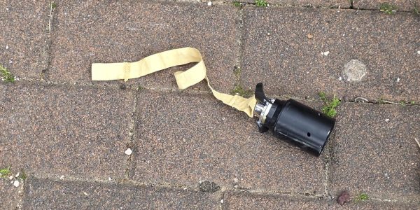 פצצת מצרר. צילום: דוברות המשטרה