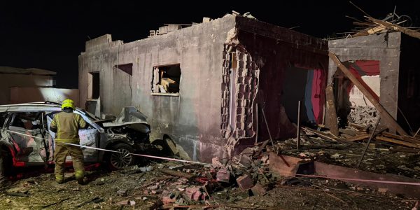 זירת הפגיעה בזרזיר. צילום: כב"ה צפון