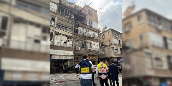 פגיעה במרכז  צילום: מד"א