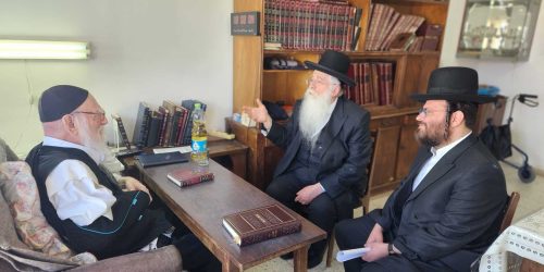 ח"כ פרוש בביקור אצל הגה"צ רבי נתן ליברמנש זצ"ל