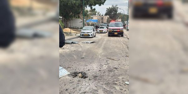 זירת נפילה בקריית שמונה. צילום: מד"א