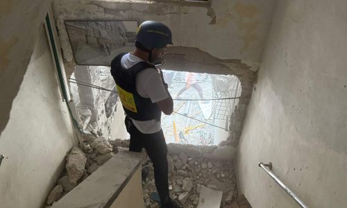 זירת נפילה בבני ברק. צילום: מד"א