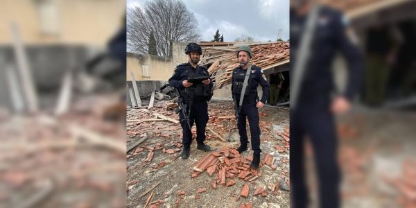 נפילה במשגב עם. צילום: דוברות המשטרה