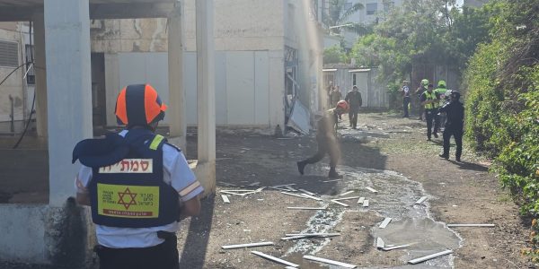 הפגיעה בנהריה - קרדיט: מד"א