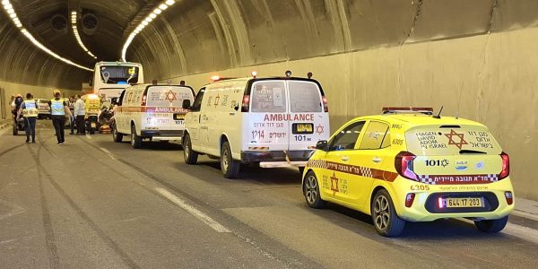 הזירה בירושלים - קרדיט: מד"א