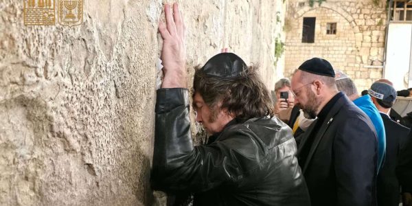 חאבייר מיליי בכותל   צילום: הקרן למורשת הכותל המערבי