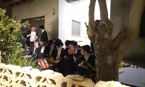 הפריצה לביתו של יובל יאמין. צילום: משטרת ישראל