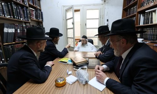 חברי הכנסת של דגל התורה בבית הגר"ד לנדו