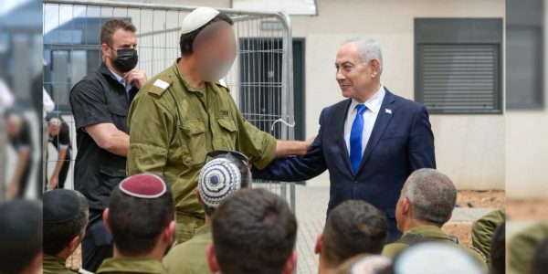 נתניהו במפגש עם הלוחמים  צילום: לע"מ