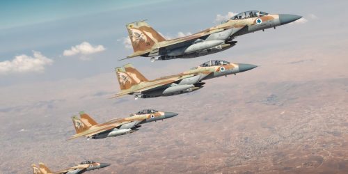 להקת מטוסי קרב של חיל האוויר.  צילום: דו"צ