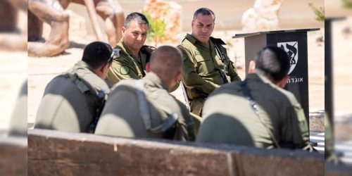 הרמטכ"ל בעזה  צילום: דו"צ