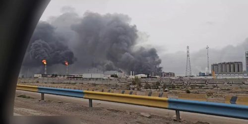 תקיפת המתחם הפטרוכימי  באיראן. באדיבות המצלם