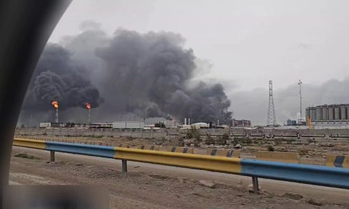 תקיפת המתחם הפטרוכימי  באיראן. באדיבות המצלם