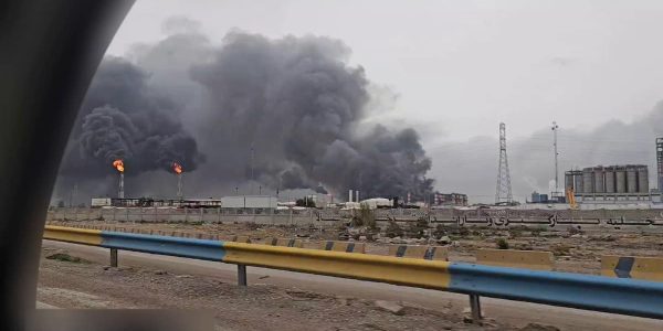 תקיפת המתחם הפטרוכימי  באיראן. באדיבות המצלם