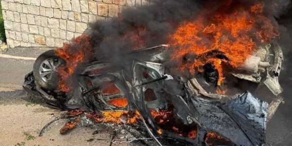 החיסול בלבנון. צילום: רשתות פלסטיניות