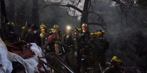 זירת הנפילה בחיפה. צילום: דו"צ