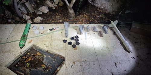 הרקטות שאותרו בטולכרם. צילום: דו"צ