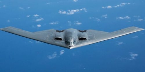 המפציץ האמריקני B2. צילום: משרד ההגנה האמריקני