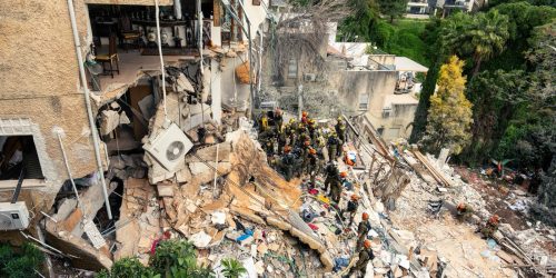 זירת הנפילה הקשה בחיפה. צילום: דו"צ