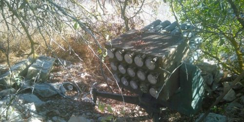 משגר רקטות של חיזבאללה. צילום: דו"צ