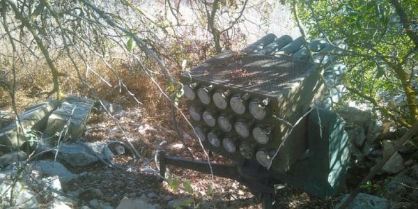 משגר רקטות של חיזבאללה. צילום: דו"צ