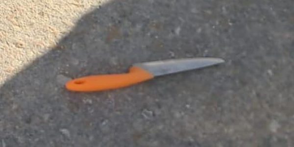 הסכין שנתפסה סמוך לביתו של בן גביר. צילום: דו"צ